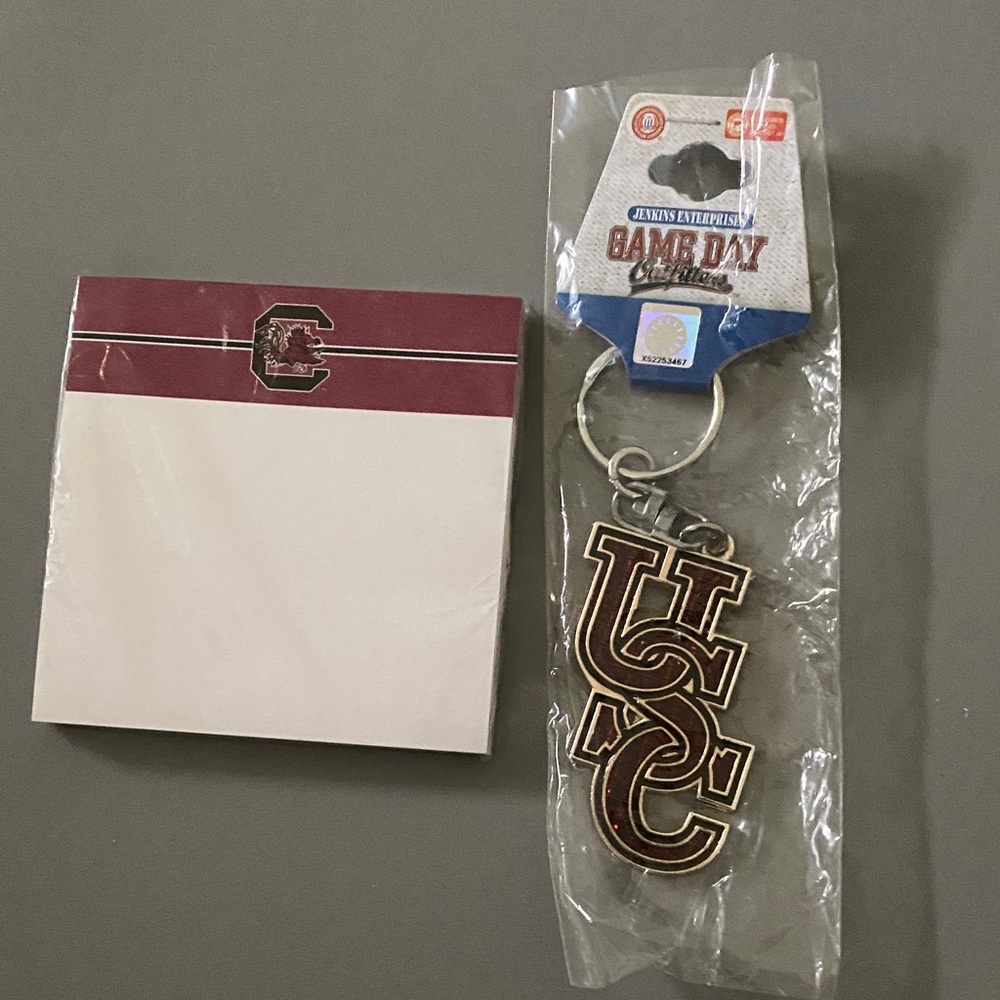 🦩USC Keychain and Notepad Set🦩